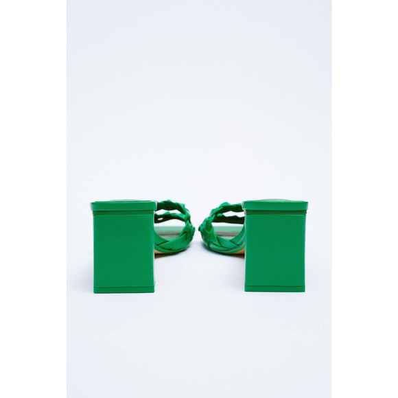 NWOT Zara HEELED WOVEN SANDALS Size EU40 - Picture 4 of 5